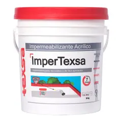 TEXSA - Impermeabilizante Acrílico Impertexsa 7 Años Gris 5 Galones para Cubiertas