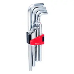 FORCE - Juego de Llaves Allen Extra Largas 13 Piezas 1/16"-3/4" en Estuche