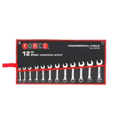 FORCE - Juego de Llaves Combinadas de Miniatura 12 Piezas 8 - 19 mm en Funda