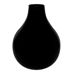 JUST HOME COLLECTION - Jarrón Bomba Cerámica 27x36 cm Negro Home