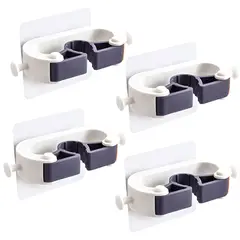 ESSENZA - Organizador de Escobas y Traperos Plástico Set x 4 Unidades