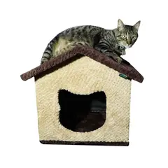 MAOS PETS - Gimnasio Rascador Para Gatos 40x40x48cm Mediano Café