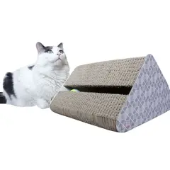 MAOS PETS - Rascador Para Gatos Cartón 18x23x18cm Pequeño Café