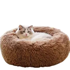 MAOS PETS - Cama Dona Para Gato 50x50x15cm Pequeña Café