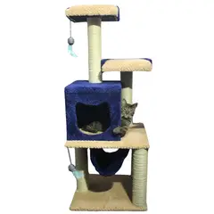MAOS PETS - Gimnasio Rascador Para Gatos 50X45X135Cm Mediano Beige