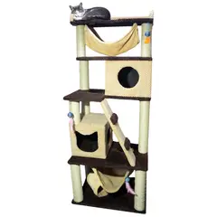 MAOS PETS - GimnasioRascador Para Gatos 70x50x180cm Mediano Café