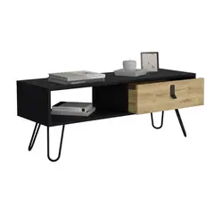 RTA DESIGN - Mesa de Centro Huna 104X40 Rta Wengue Macadamia
