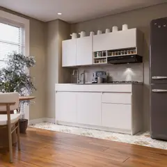 JUST HOME COLLECTION - Cocina Integral Elena 1.8 Metros Blanco Sin Mesón