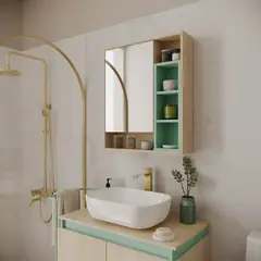SENSI DACQUA - Gabinete de Baño Beler 70.8x60x13.3cm Nazca Agave