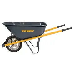 TRUE TEMPER - Carretilla con Rueda Maciza Cap 0.16 M3