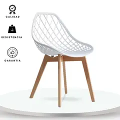 EKONOMODO COLOMBIA - Silla Auxiliar Ria 40x40x81 Blanca