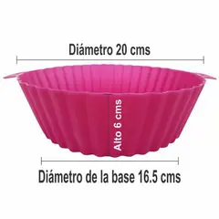 SCARTO - Cesta Molde Canastilla Olla Freidora Color Fucsia