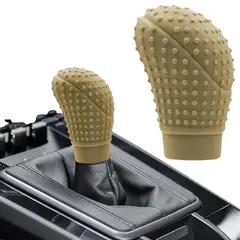 GENERICO - Pomo Forro Relieve para Perilla Palanca de Cambios Carros Beige