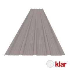 KLAR - Teja Gris 3.6 m x 1.07 m 1.5 mm Cresta Alta Upvc