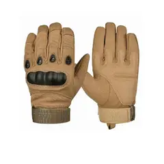 GENERICO - Guantes Largos para Moto Protección Nudillos Beige Talla Xl