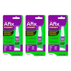 AFIX - Pack X3 Supe adhesivo 3gr Instantáneo Transparente