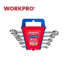WORKPRO - Juego 5 Llaves Mixtas 6 a 15mm