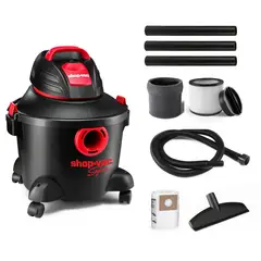 SHOP VAC - Aspiradora Sólidos/Líquidos 12 Gal 5.5 HP + Accesorios