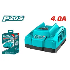 TOTAL TOOLS - Cargador de Batería 20V 4A 100-240V/60hz
