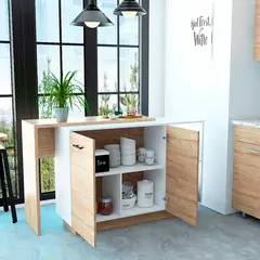 RTA DESIGN - Isla de Cocina Sicilia 90x150 Rta Duna Blanco