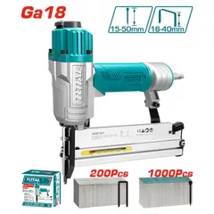 TOTAL TOOLS - Clavadora Neumática 15-50 mm 5/8" - 2" 100PSI Cap 100 Clavos