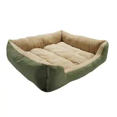 BORDER - Cama Para Perros Rectangular 3 Canales 80x82x72cm Grande Verde