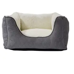 BORDER - Cama Para Perros Square 50x50x30cm Pequeña Gris
