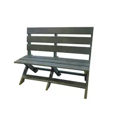 MADERPLASTICOL - Banca De Madera Plástica Con Espaldar