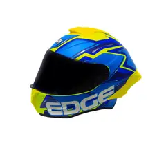 EDGE HELMETS - Casco Edge Shanghai Q. Amarillo y Azul Tm