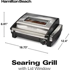 HAMILTON BEACH - Parrilla de Interiores Extraíble