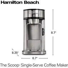 HAMILTON BEACH - Cafetera Eléctrica de Una Sola Taza