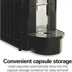HAMILTON BEACH - Máquina de Café Expreso Compatible con Capsulas