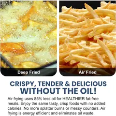 ELITE - Freidora Eléctrica Compacta de Aire Gourmet