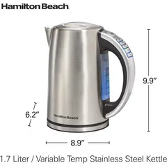 HAMILTON BEACH - Hervidor de Te Eléctrico con Control de Temperatura