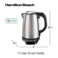 HAMILTON BEACH - Tetera Eléctrica Inteligente y Caldera de Agua