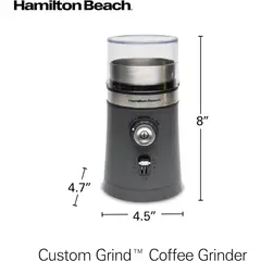 HAMILTON BEACH - Molinillo de Café Eléctrico para Granos