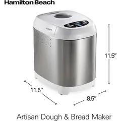 HAMILTON BEACH - Máquina para Hacer Pan Artesanal de 14 Programas