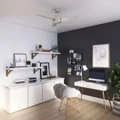 HUNTER FAN - Ventilador De Techo Decorativo Sin Luz 3 Aspas 3519 CFM Níquel