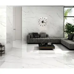 INTERMATEX - Porcelanico Atrio Blanco Esmaltado Pulido 80x160 Cm Cj/X2.56m2