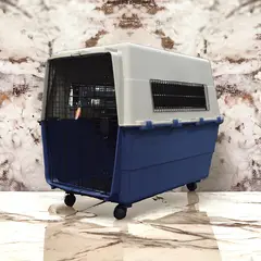 COLMASCOTAS - Guacal Para Mascotas Importado 103x57x70cm Grande Azul Oscuro