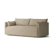 undefined - Sofá Snop 2 Puestos Tela Antifluidos 178x90x75 Beige