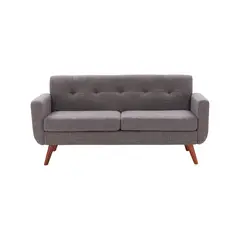 MUEBLES DE LUJO - Sofá Georgina 2 Puestos Tela Antifluidos 160x80x80 Gris