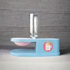 COLMASCOTAS - Comedero Y Bebedero Para Perro Dispensador Azul