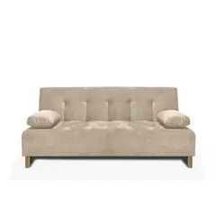 MUEBLES ONLINE - Sofacama Glaser 3 Posiciones 180X85 Tela Camel