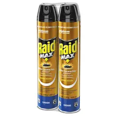 RAID - Insecticida Aerosol Cucarachas 2 Und X 400 Ml Cada Una