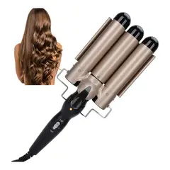 52 BITS - Rizador Ondulador de Cabello 70w 3 Tubos 25mm