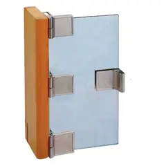 MADECENTRO - Bisagra para Extremos Zamak Puerta Vidrio