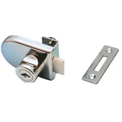 MADECENTRO - Cerradura para Puerta Vidrio 401 (1 Puerta)