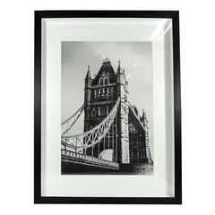 MARRES - Cuadro Londres 2 Plástico 40X50 Cm Negro London