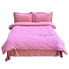 MY HOME STORE - Funda Duvet Sampson Bordado Lila Doble